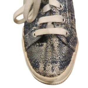 Superga x Man Repeller Sneakers | Blue Silver Street Style | EU 37